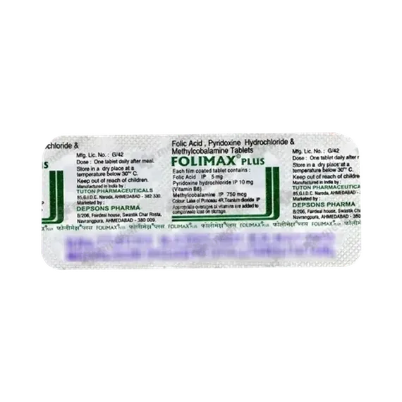 folimax plus tablet 10's